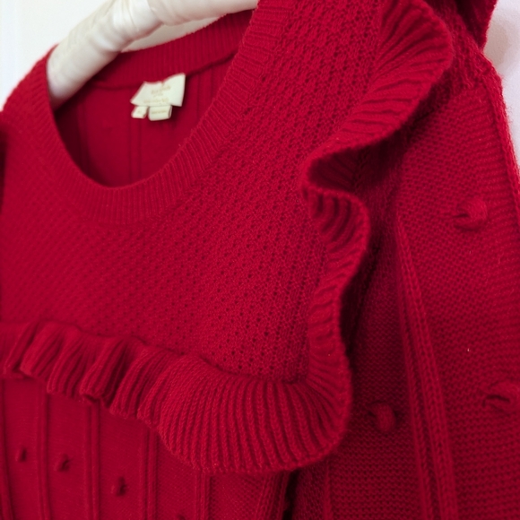 SOLDKate Spade Ruffle+Dot Cherry Red Size XL - Picture 2 of 6